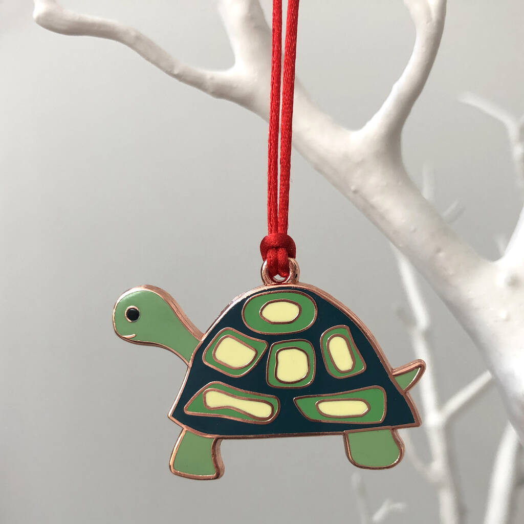 Tortoise Christmas Tree Decoration, 1 of 3