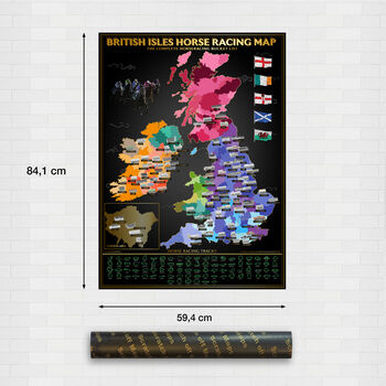 British Isles Horse Racing Scratch Off Map, 6 of 7