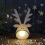 Wooden Deer Decoration With Light Up Nose, thumbnail 1 of 2