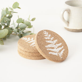 Cork Placemats And Coasters | Fern, 5 of 6