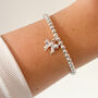 Sterling Silver Bow Charm Bracelet, thumbnail 1 of 5