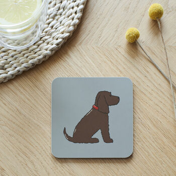 Chocolate Cocker Spaniel Organic Cotton Tea Towel, 7 of 12