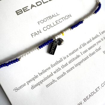 Brighton And Hove Albion Football Fan Beadlet With Charms, 2 of 6