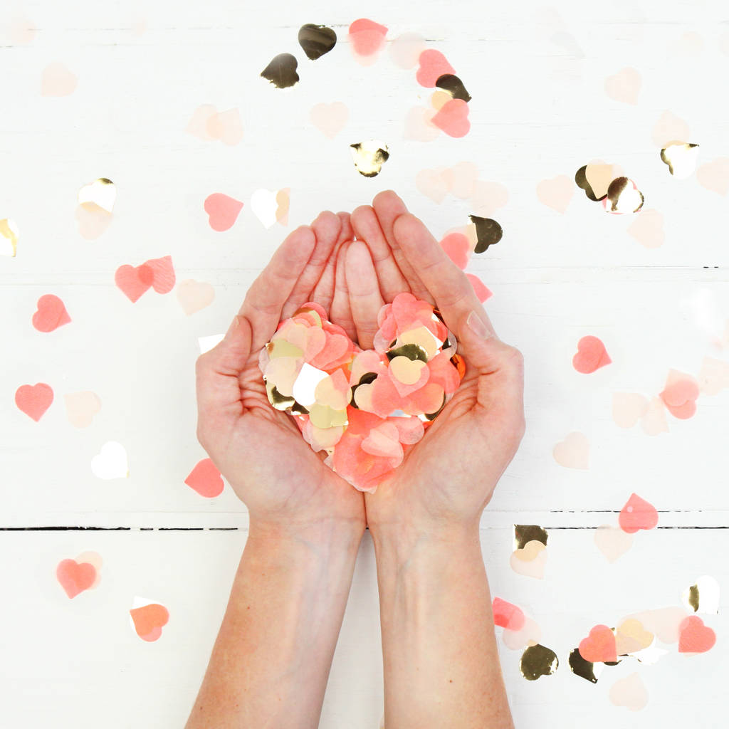 Heart Shaped Confetti In A Box By Postbox Party