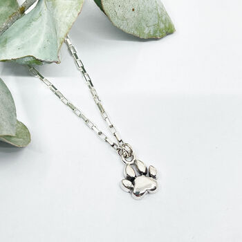 Silver Dog Paw Necklace, 2 of 12