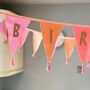 Pink 'Happy Birthday' Fabric Bunting, thumbnail 3 of 4