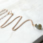Rose Gold Labradorite Gemstone Necklaces, thumbnail 3 of 12