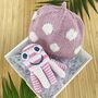 Baby Toy Gift Set Pink Octopus And Pink Spotty Hat, thumbnail 1 of 2