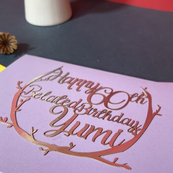 Personalised Belated Birthday Card, 11 of 12