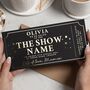 Custom Concert Ticket Or Show Gold Foil Voucher, thumbnail 1 of 9