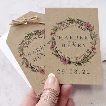 'Whisper Kraft' Save The Date Cards, 2 of 2