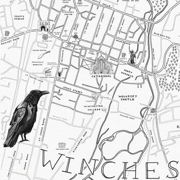 Personalised Winchester Illustrated Map, 7 of 7