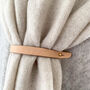 Cashmere Wrap With Personalised Leather Band, thumbnail 1 of 12