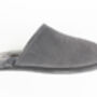 Snugtoes Mens Leather Slippers In Grey, thumbnail 4 of 6