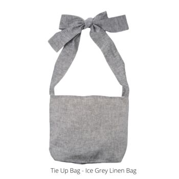Sustainable Tie Up Strap Tote Bag, 3 of 4