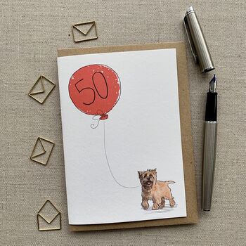 Personalised Cairn Terrier Birthday Card, 2 of 5