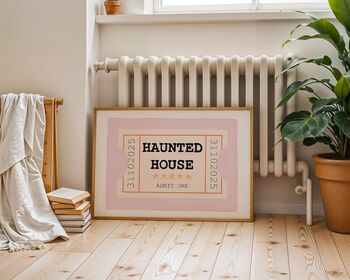 Haunted House Halloween Art Print, 3 of 7