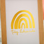 Personalised Foiled Rainbow Print Birthday Gift, thumbnail 2 of 3