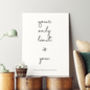 Handwritten Personalised Quote Print, thumbnail 4 of 9