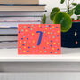 7th Birthday Colourful Card, thumbnail 1 of 2