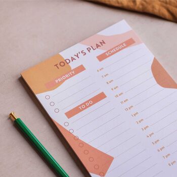 Daily Planner Pad A5 | Boho Paper Shapes, 6 of 6