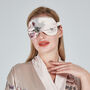 Silk Eye Mask Fleur Japonaise Pink, thumbnail 4 of 7