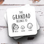 Personalised Coaster 'This Grandad Belongs To', thumbnail 1 of 2