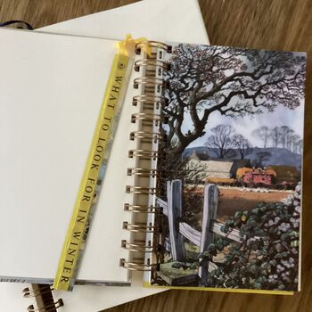 'What To Look For In Winter' Upcycled Notebook, 4 of 5
