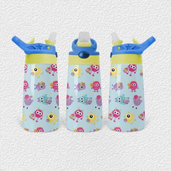 Spring Monster Kids Personalised Water Bottle, 4 of 5
