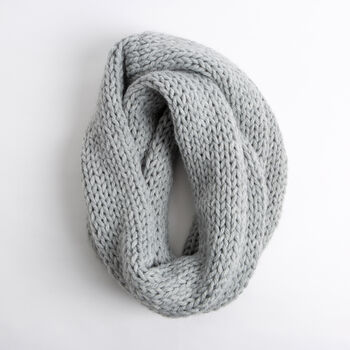 Pom Pom Hat And Scarf Knitting Kit Beginner Basics, 3 of 6