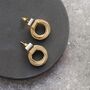 Gold Colour Twisted Rope Design Hoop Earrings, thumbnail 4 of 4