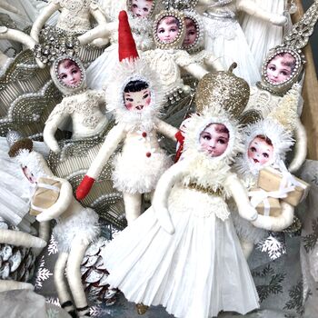 Candy Cane Girl Christmas Decoration, 7 of 7