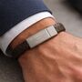 Gifts For Men Personalised Leather Bracelet, thumbnail 1 of 11