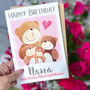 Personalised Gran Nan Bear Birthday Card, thumbnail 2 of 4