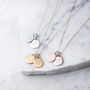 Rose Gold Initial Necklace, thumbnail 2 of 9
