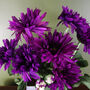 Artificial Potted Daisy Flowering Plant Purple, thumbnail 2 of 5