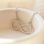 Silver Infinity Necklace, thumbnail 2 of 4