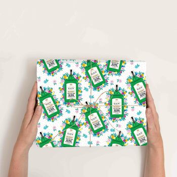 Personalised Gin Wrapping Paper, 5 of 7