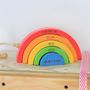 Personalised Wooden Rainbow Building Blocks For Kids, thumbnail 1 of 5