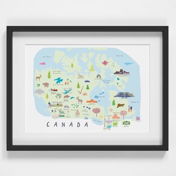 Map Of Canada Art Print, 2 of 3