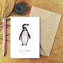 Humboldt Penguin A6 Greetings Card, thumbnail 1 of 7