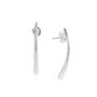Silver Teardrop Earrings, thumbnail 2 of 3