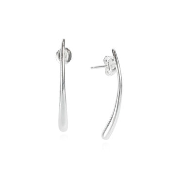 Silver Teardrop Earrings, 2 of 3