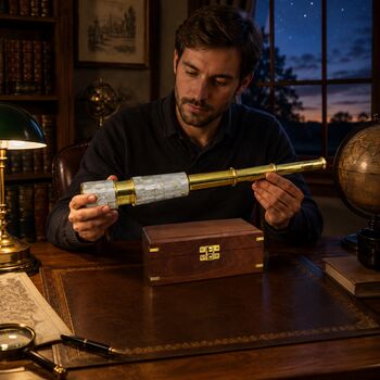 Personalised 17 Inch Mother Of Pearl Telescope, 8 of 10