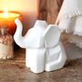Mini Ceramic Origami Elephant LED Light, thumbnail 2 of 2