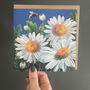 Daisy Botanical Embossed Card, thumbnail 1 of 2