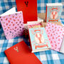 Recycled Red Notebook With Gold Foil Lobsters, thumbnail 4 of 7