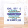 'Mighty Power At Work' Contemporary Bible Verse Card, thumbnail 1 of 4