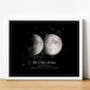 Personalised Our Moon Phases Print Anniversary Gifts, thumbnail 1 of 8