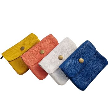 Colourful Leather Popper Purse, 8 of 8